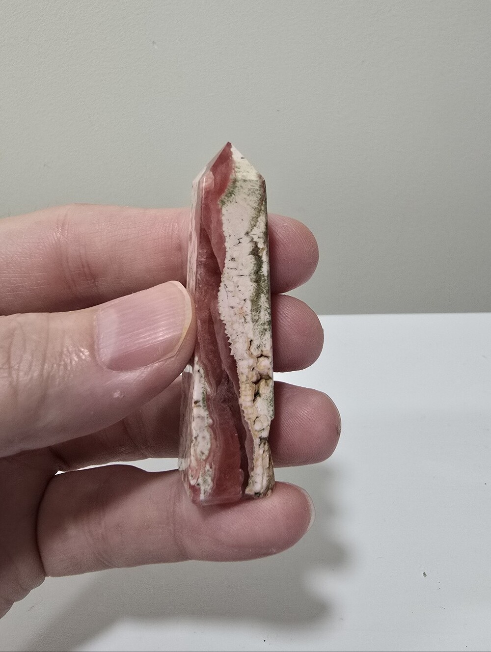 Rhodochrosite Crystal Tower #L
